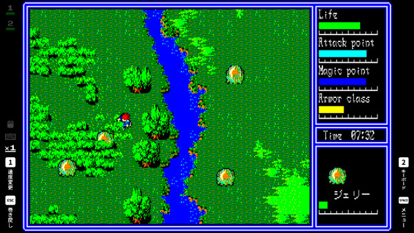 EGGCONSOLE HYDLIDE3 PC-8801mkIISRfor windows and Linux 1
