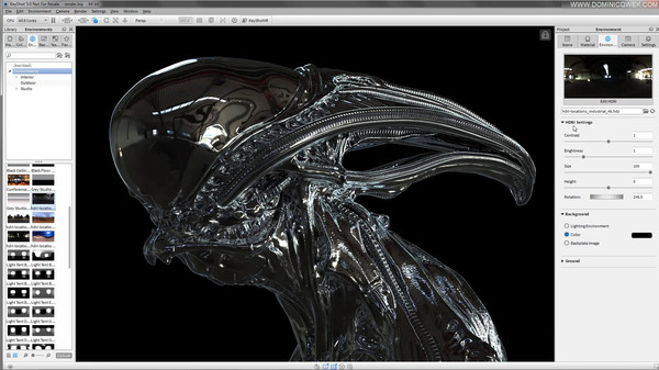 Sculpting and Rendering a Biomech Creature Bust