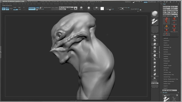 Sculpting and Rendering a Cthulhu Bust screenshot 2