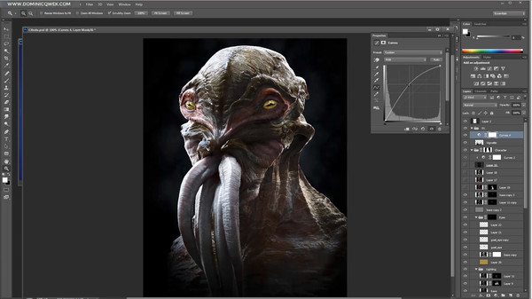 Sculpting and Rendering a Cthulhu Bust screenshot 5