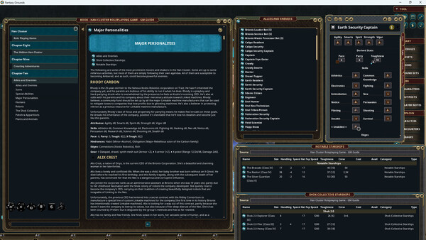 Fantasy Grounds - Savage Worlds - Han Cluster Role Playing Game screenshot 3