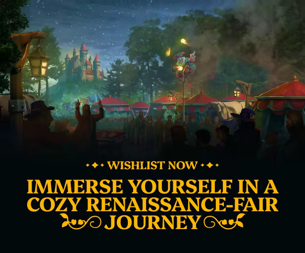 Wishlist now! Immerse yourself in a cozy renaissance-fair journey