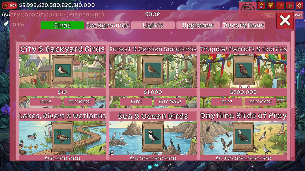 Aviarium video 11