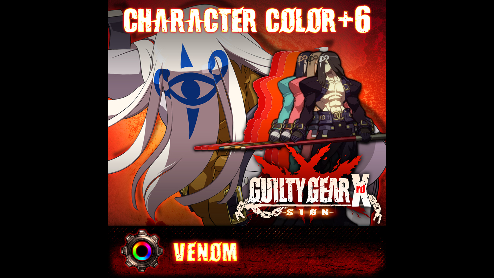 GGXrd Extra Color Palettes - VENOM Featured Screenshot #1