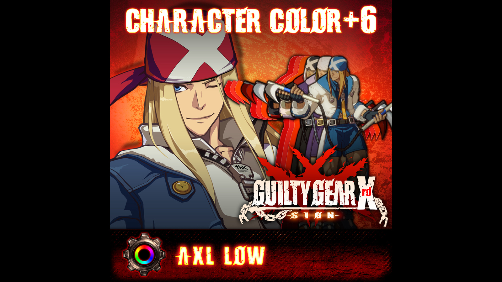 GGXrd Extra Color Palettes - AXL LOW Featured Screenshot #1