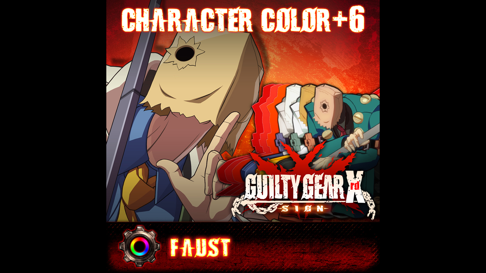 GGXrd Extra Color Palettes - FAUST Featured Screenshot #1