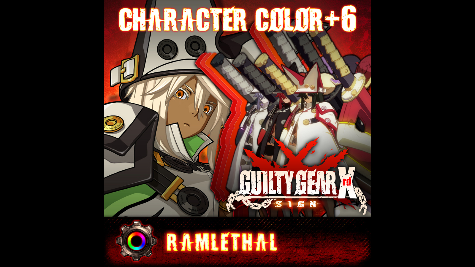 GGXrd Extra Color Palettes - RAMLETHAL VALENTINE Featured Screenshot #1