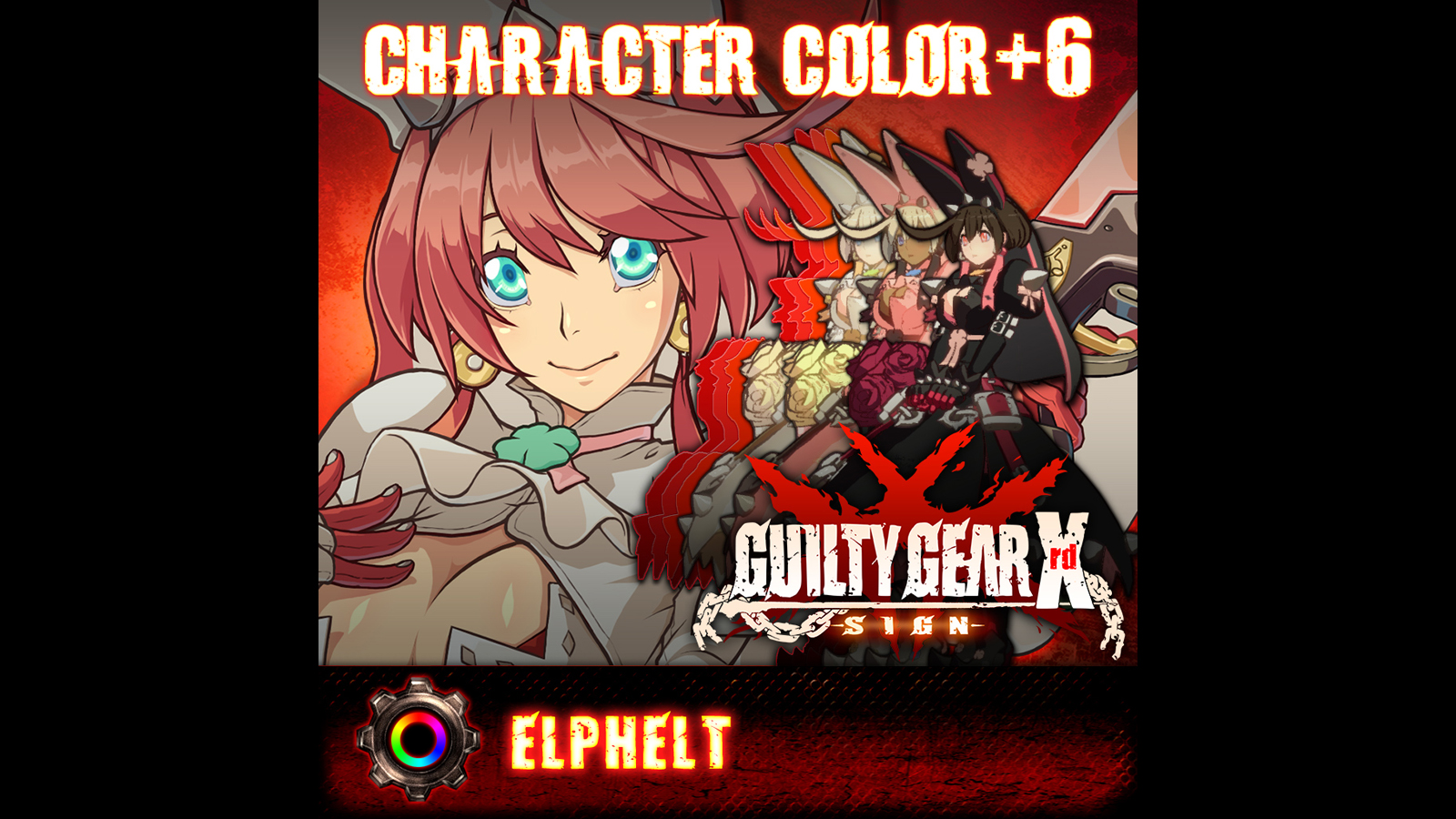 GGXrd Extra Color Palettes - ELPHELT VALENTINE Featured Screenshot #1