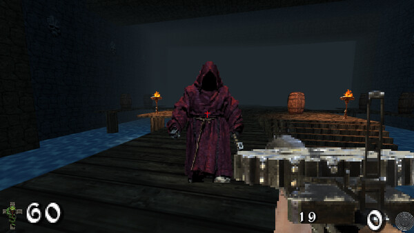 Screenshot of SATAN II gameplay showing in-action mechanics