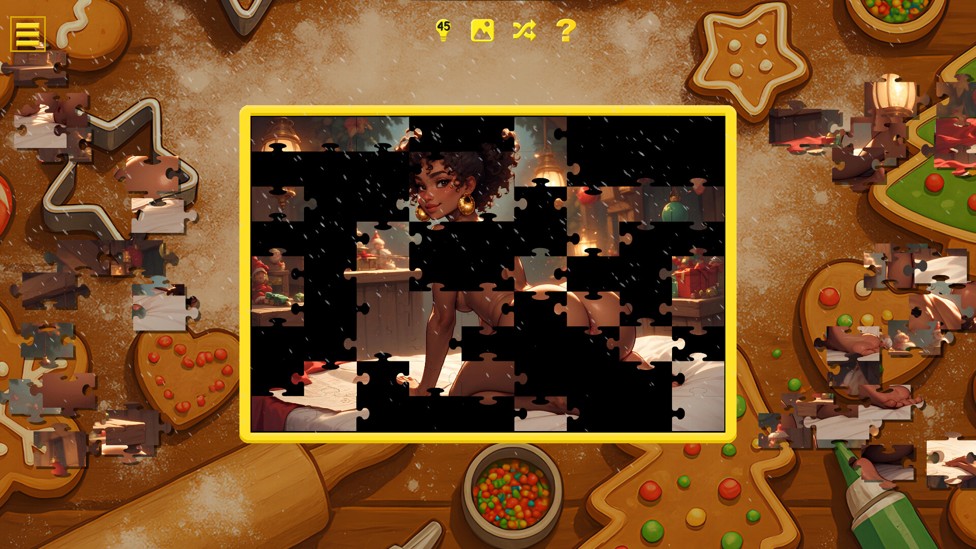 Santa’s Little Secrets – Naughty Jigsaw screenshot #3
