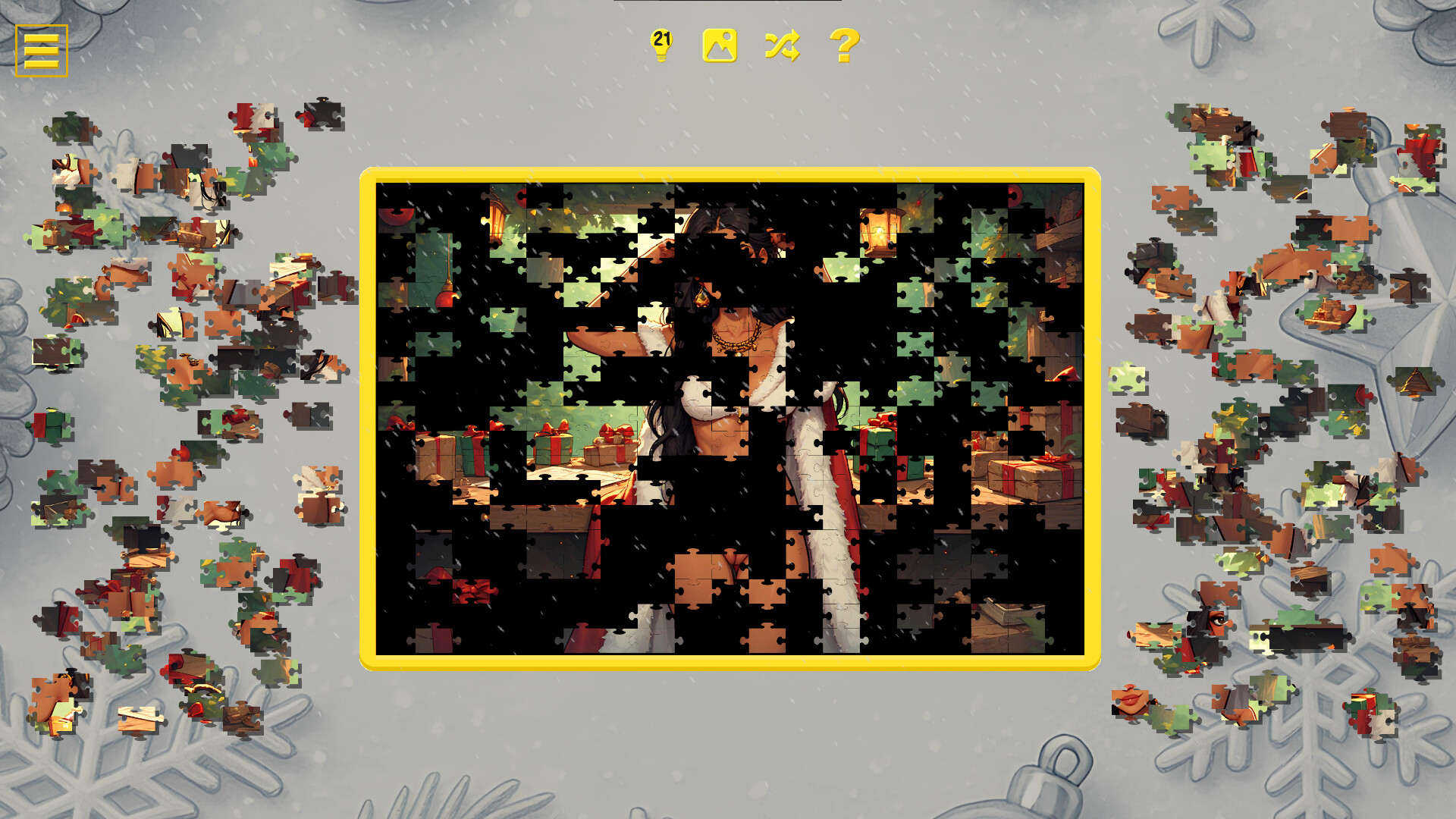 Santa’s Little Secrets – Naughty Jigsaw screenshot #2