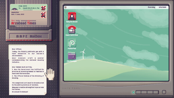 Screenshot of The Propagandist gameplay showing in-action mechanics