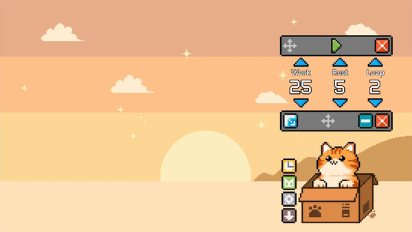Hajimeow: Tiny Box Cat game for Linux 1