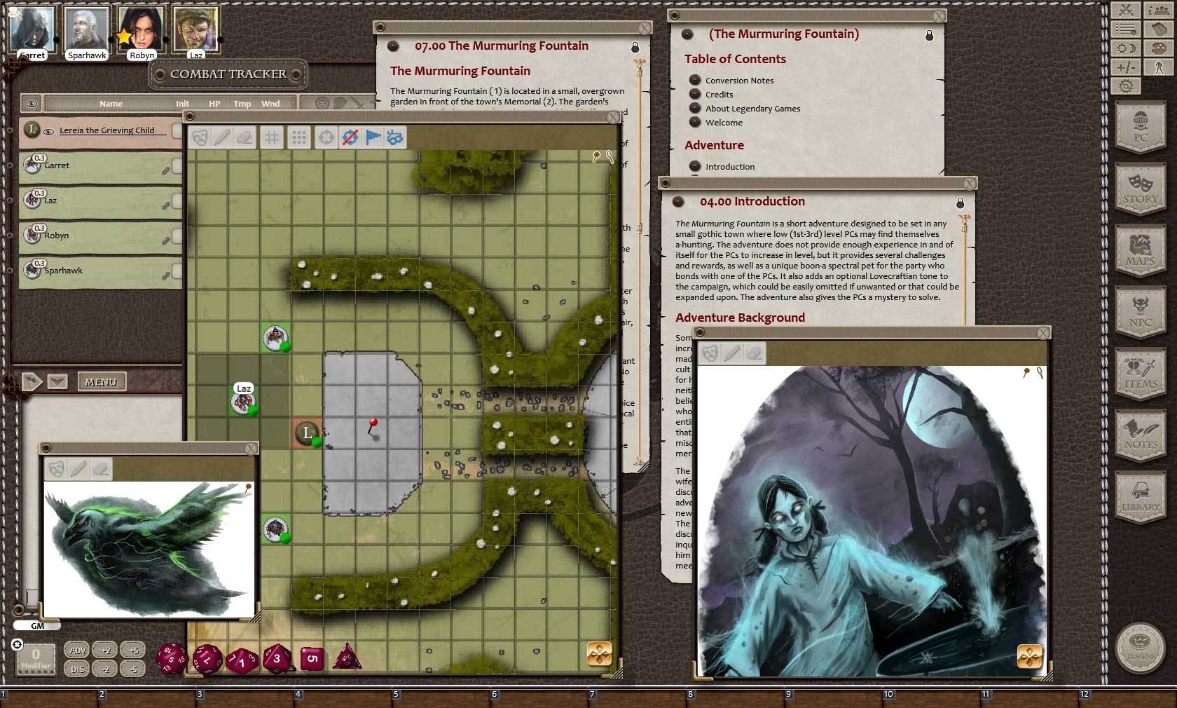 Fantasy Grounds - 5E: The Murmuring Fountain Featured Screenshot #1