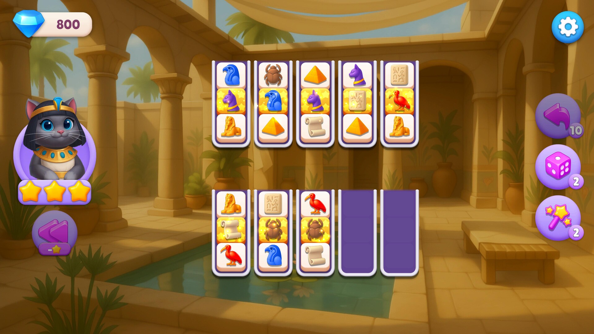 Sort Pawzzle: Paws of Pharaoh Featured Screenshot #1