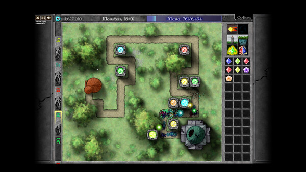 Screenshot of GemCraft - Legacy Collection gameplay showing in-action mechanics