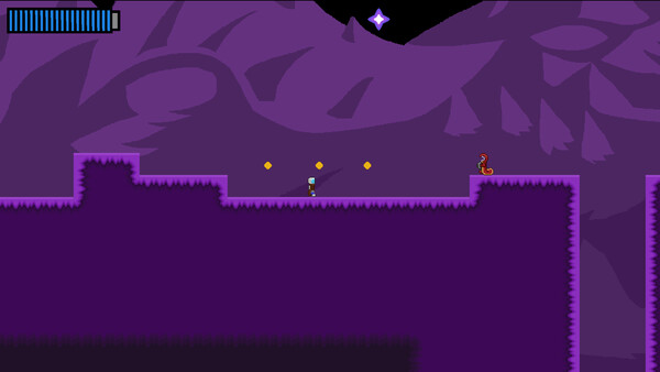 Screenshot of Cosmic Rays gameplay showing in-action mechanics