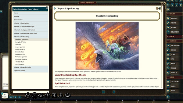 Fantasy Grounds - Tales of the Valiant: Player's Guide 2