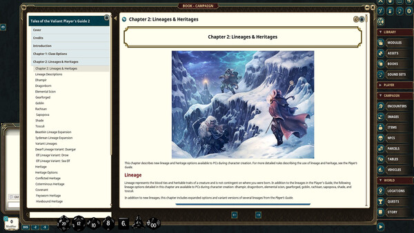 Fantasy Grounds - Tales of the Valiant: Player's Guide 2