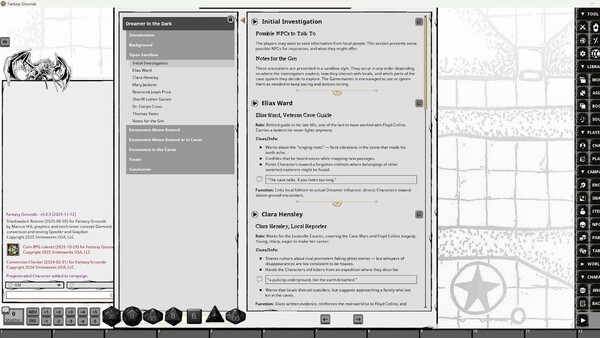 Fantasy Grounds - Dreamer in the Dark screenshot 4