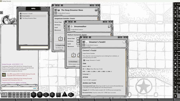 Fantasy Grounds - Dreamer in the Dark screenshot 2