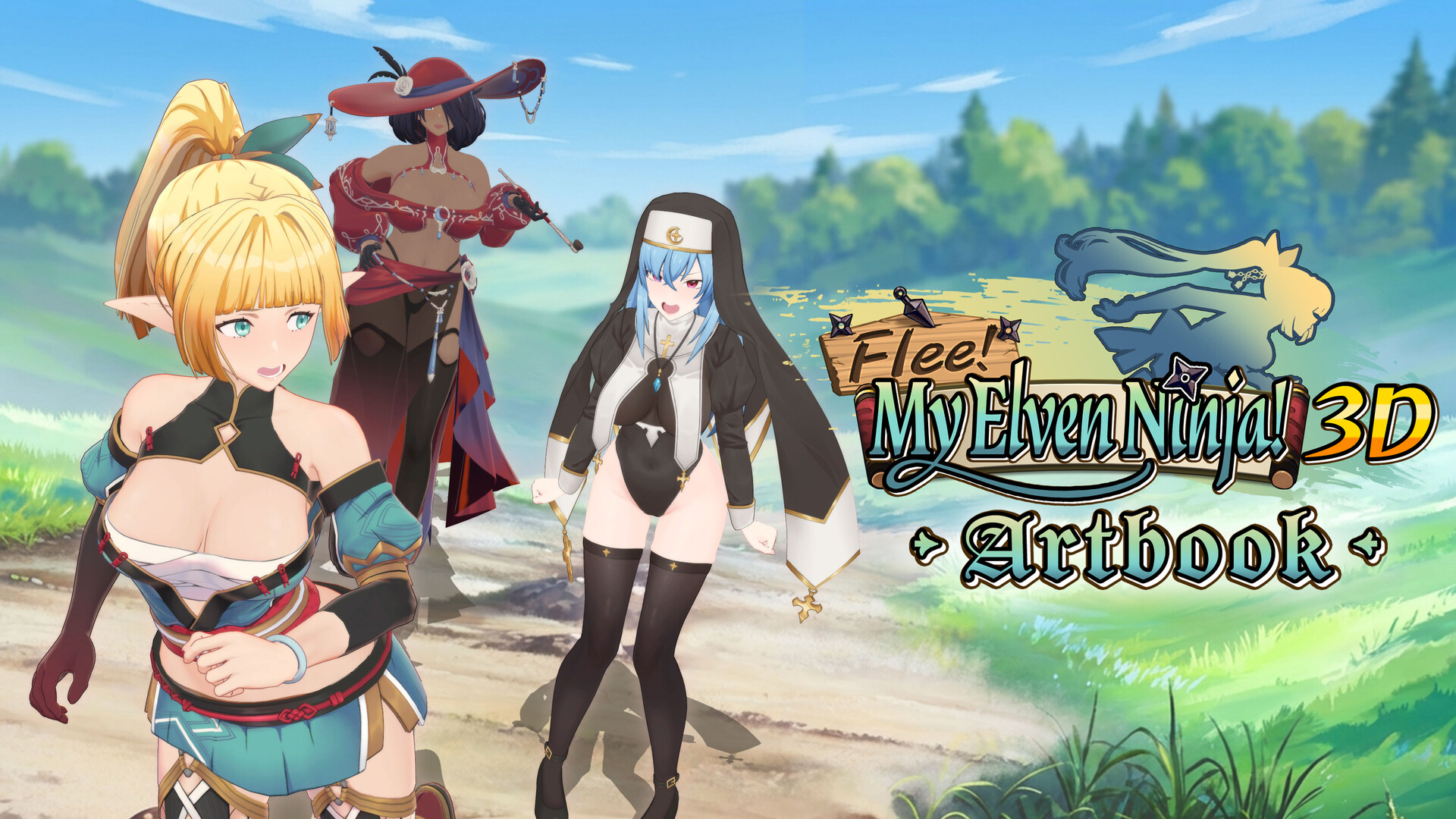 Flee, My Elven Ninja! - Artbook Featured Screenshot #1