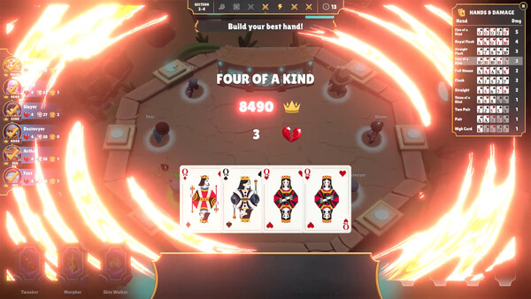 Screenshot of One Last Hand gameplay showing in-action mechanics