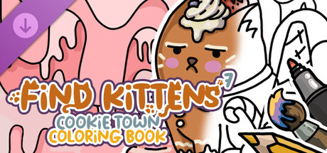 FIND KITTENS 7: Cookie Town - Coloring Book banner image