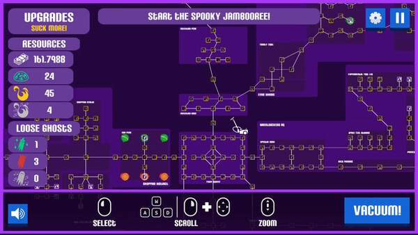 A game about sucking (up ghosts with a Vacuum)
