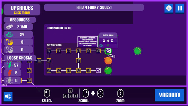 A game about sucking (up ghosts with a Vacuum)