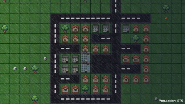 Screenshot of Macropolis gameplay showing in-action mechanics