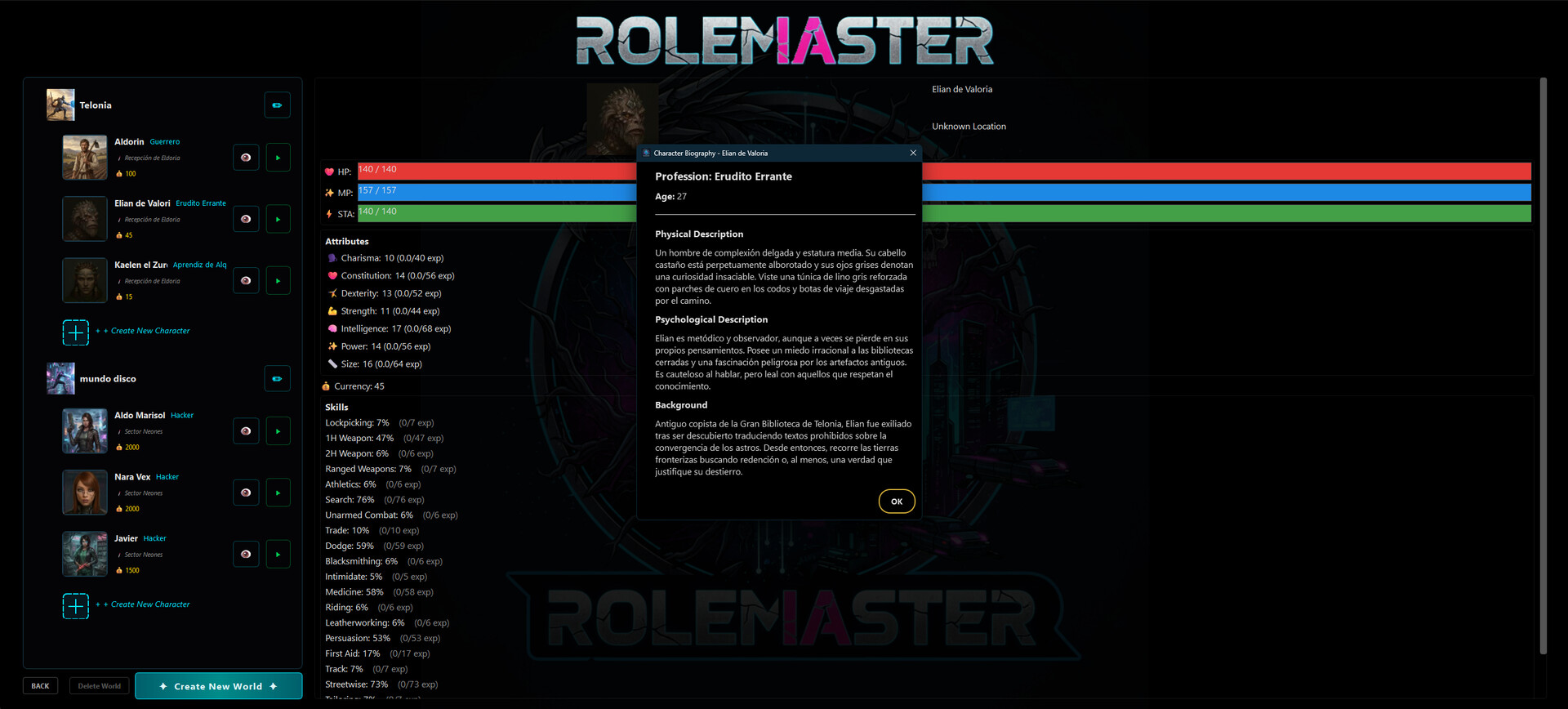RolemIAster screenshot #3