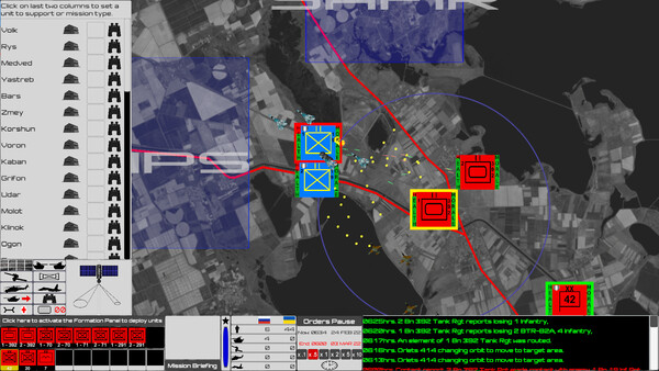 Screenshot of Maneuver Warfare 2: BTG gameplay showing in-action mechanics