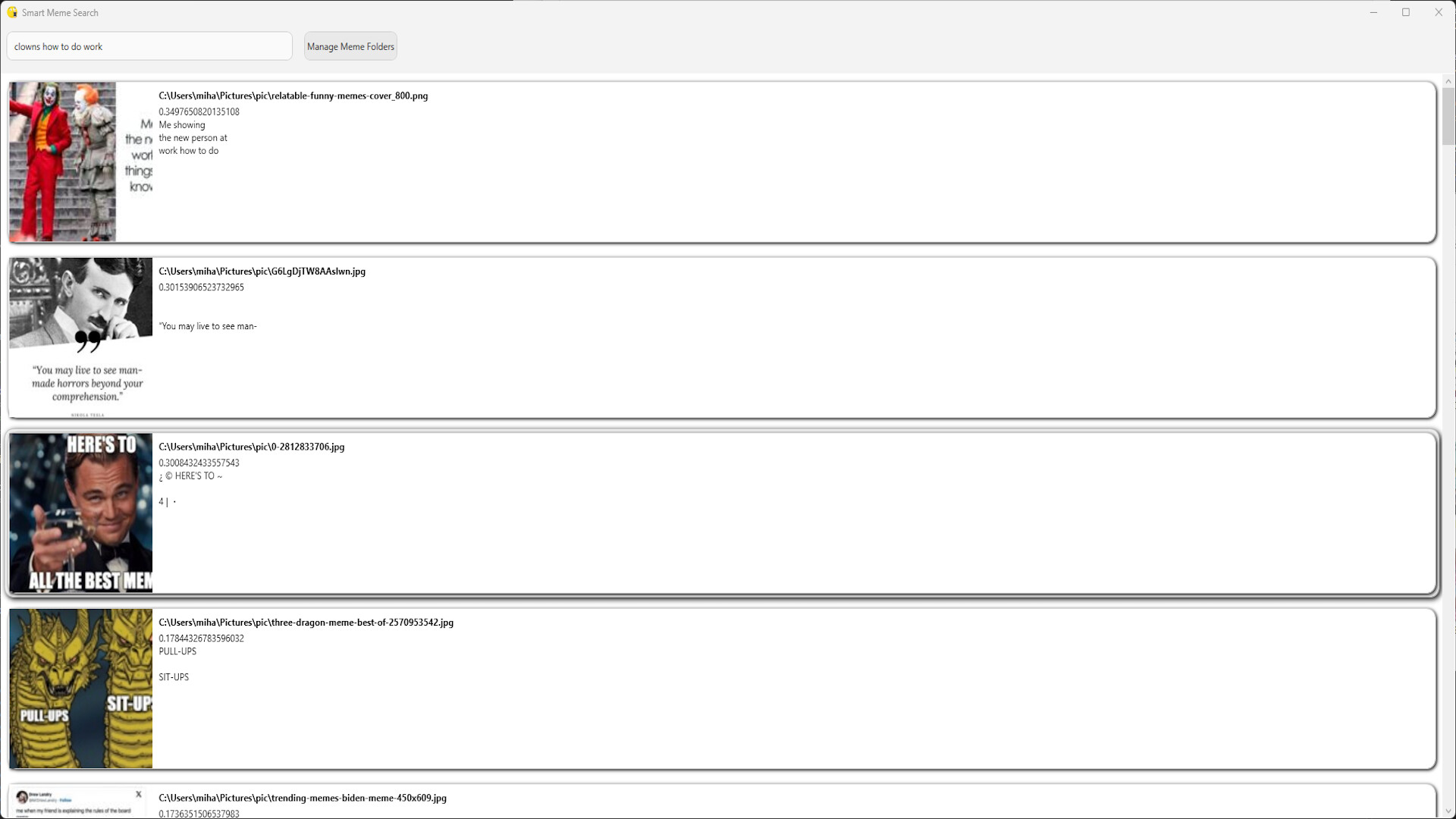 SmartMemeSearch Pro screenshot screenshot 1