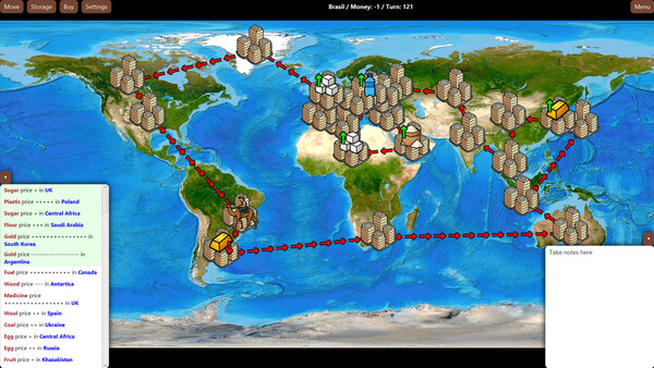 Trader Traveler gameplay screenshot