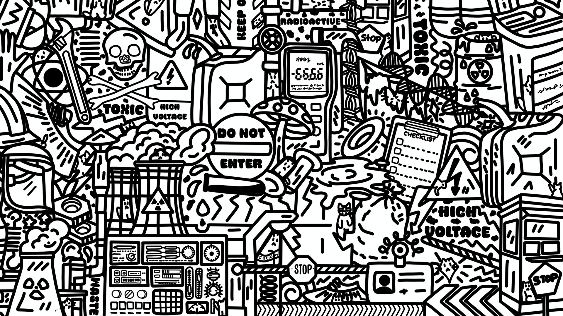 100 Radioactive Cats - Artbook Featured Screenshot #1