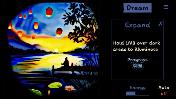 Screenshot of Dreams gameplay showing in-action mechanics