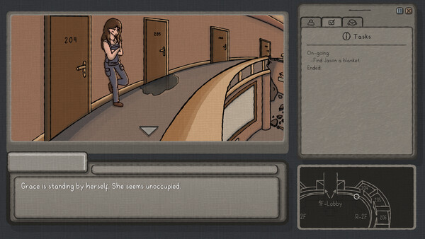 Screenshot of Defragmenting gameplay showing in-action mechanics
