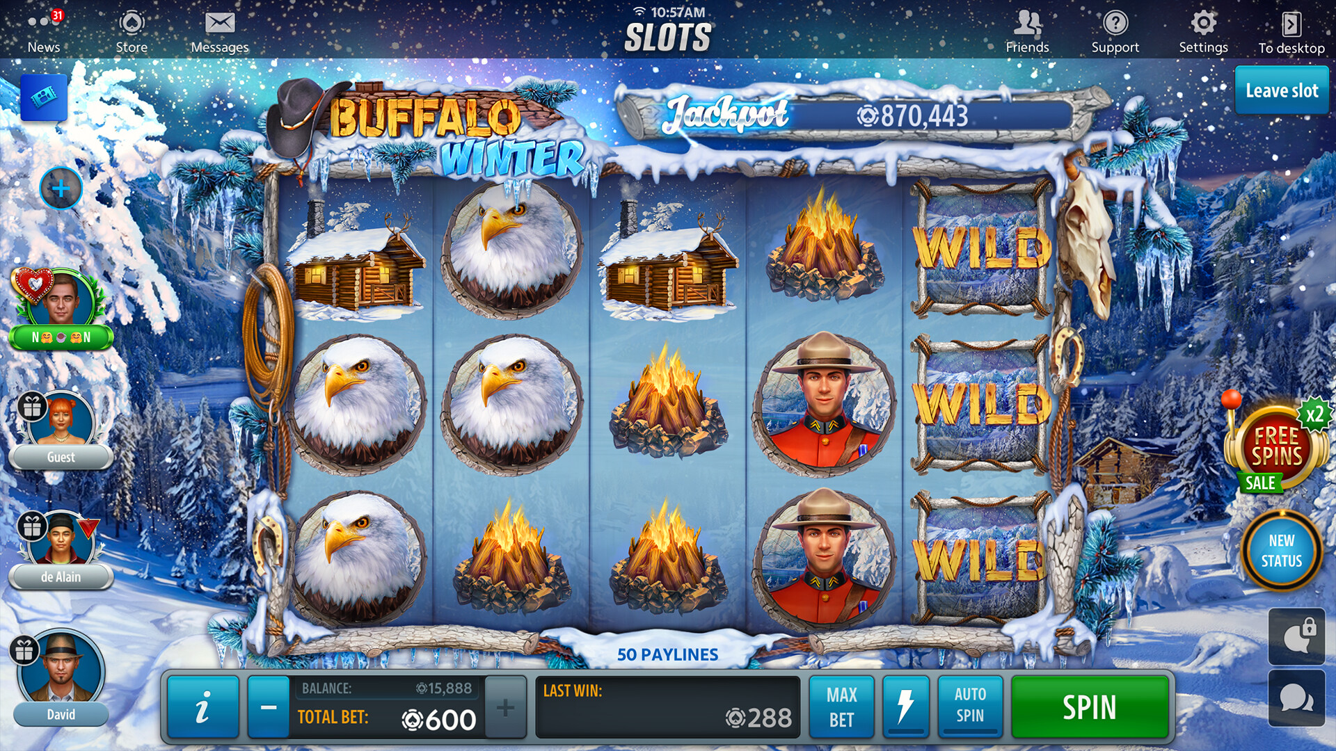 Jackpot Buffalo Slots screenshot 2