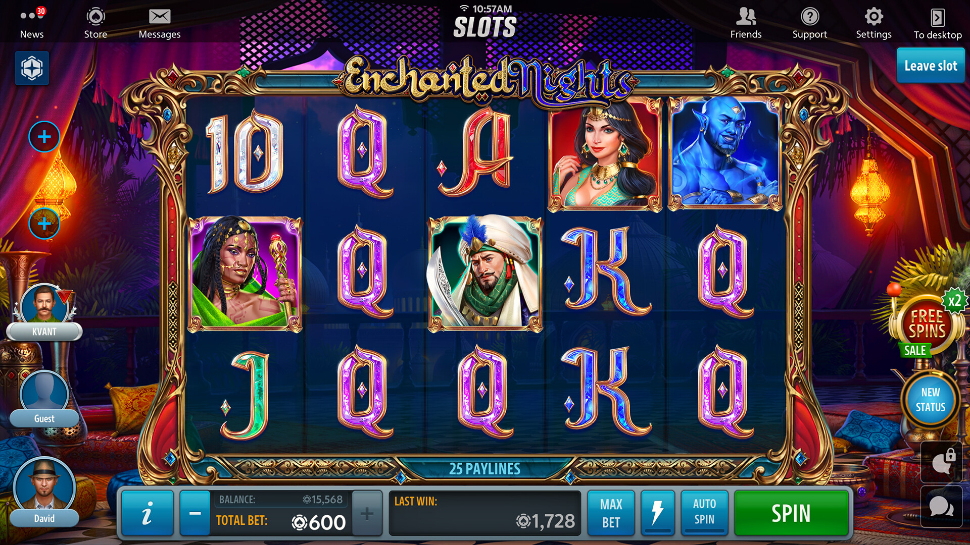 Скриншот игры Jackpot Buffalo Slots - 5