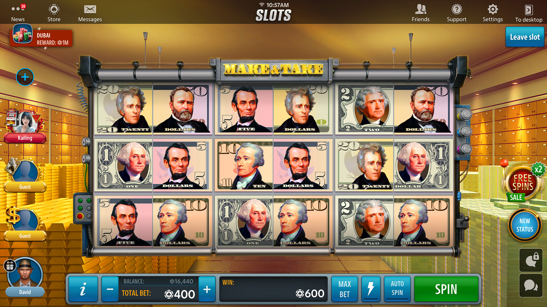Jackpot Buffalo Slots screenshot #4
