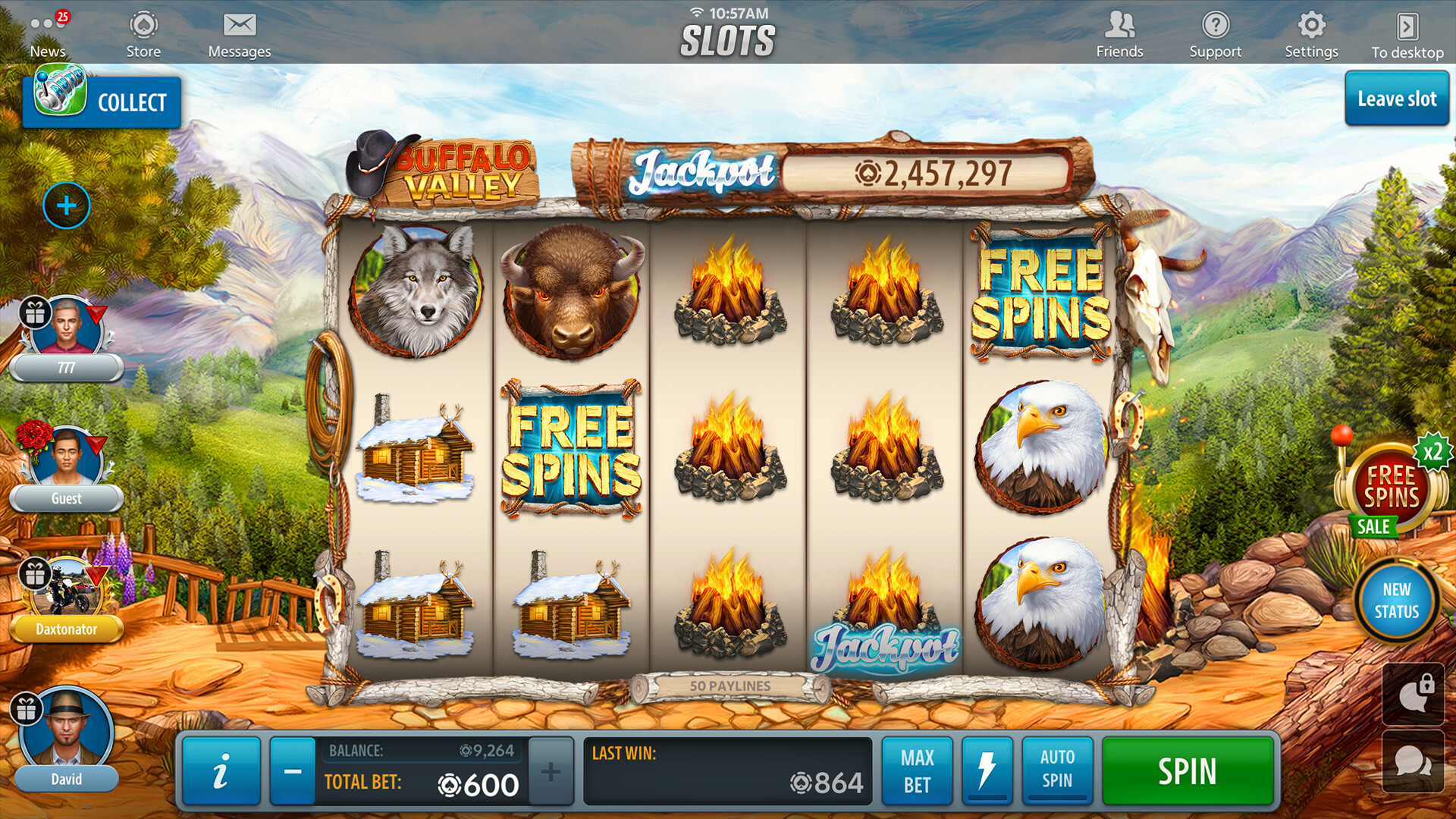 Jackpot Buffalo Slots screenshot #1