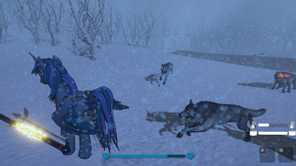 Screenshot of World without Time gameplay showing in-action mechanics