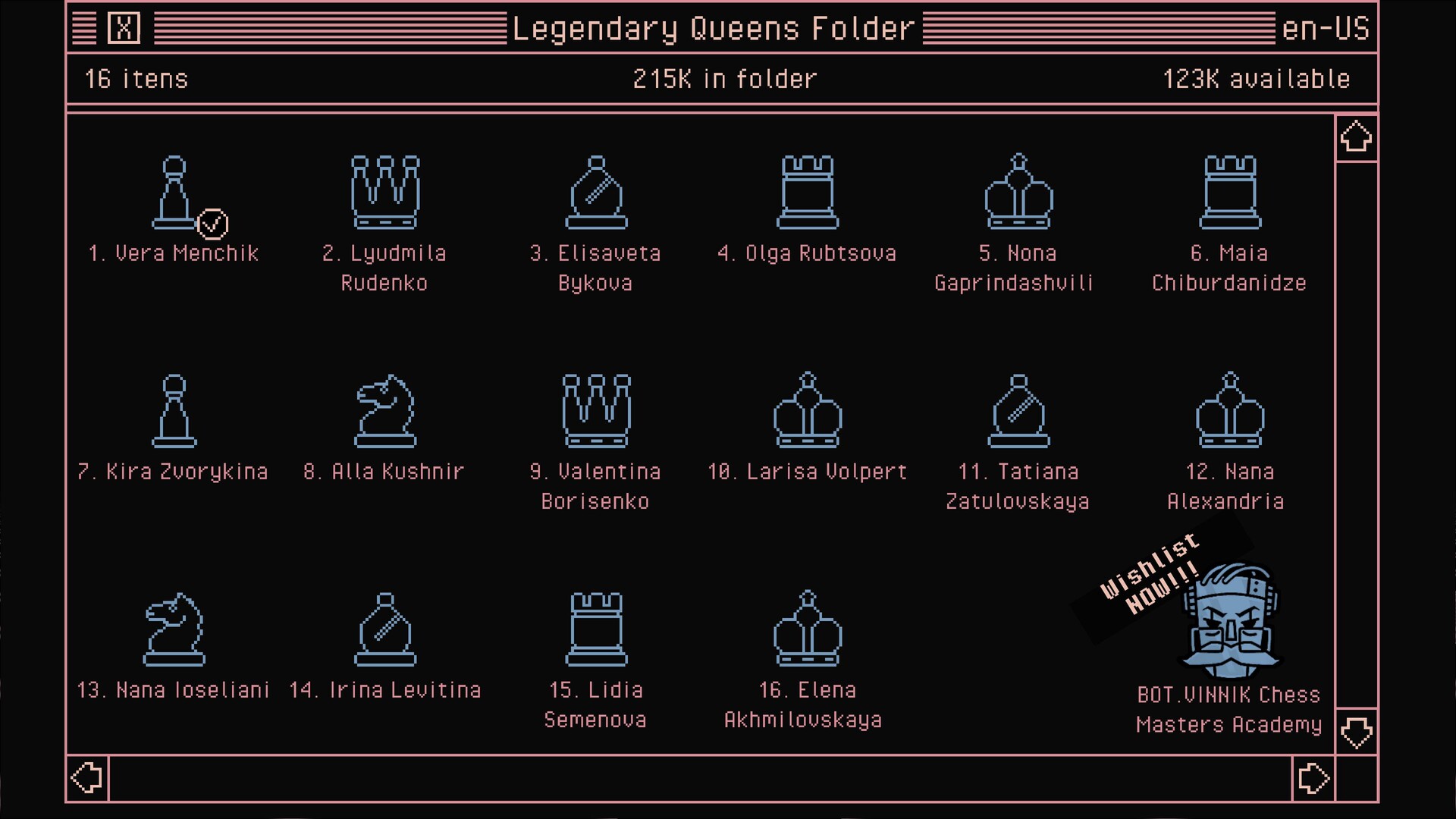 BOT.vinnik Chess: Legendary Queens screenshot screenshot 1