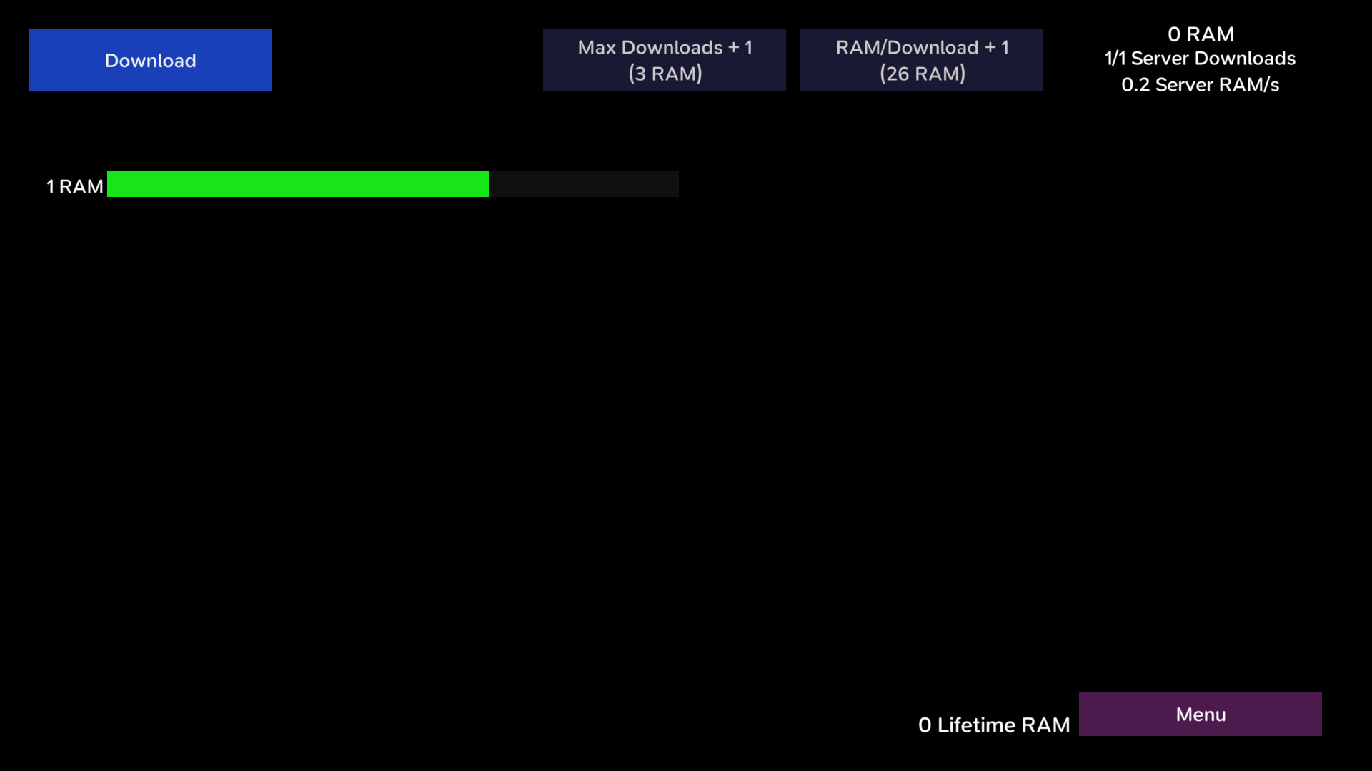 RAM Downloader screenshot #1