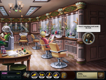 Screenshot of Nancy Drew® Dossier: Resorting to Danger! gameplay showing in-action mechanics