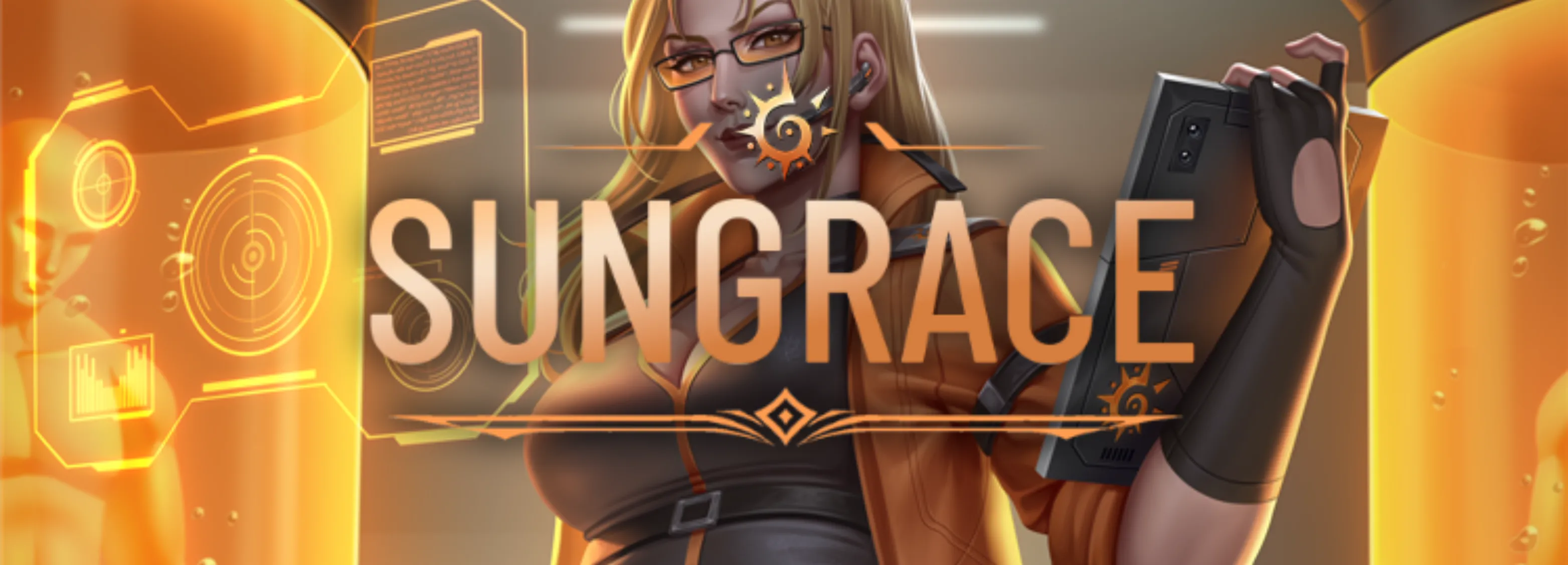 Sungrace banner, featuring Doctor Mirthram Remora, a calculating scientist.