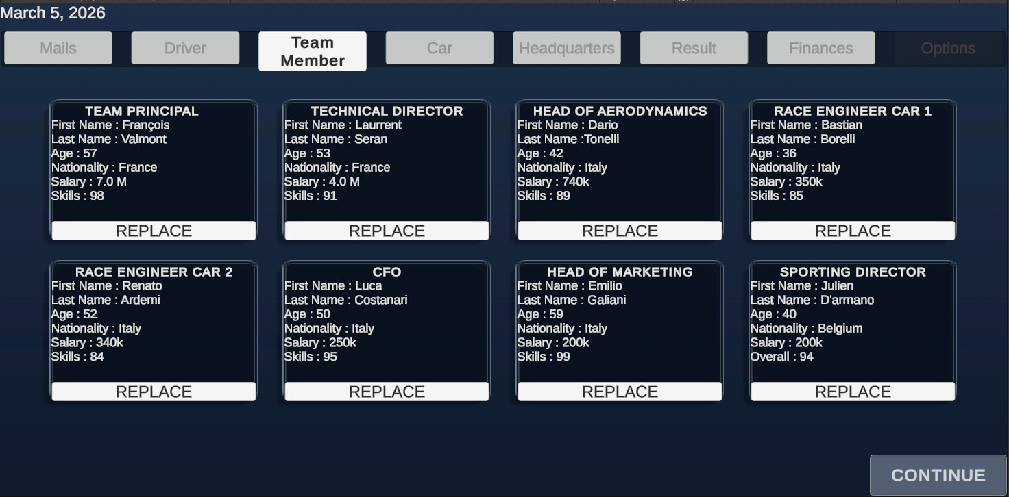 Racing Manager screenshot