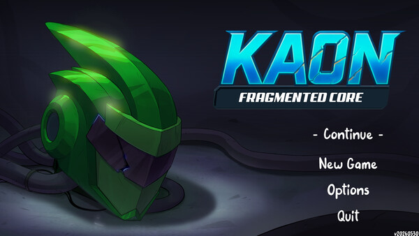 Screenshot of KAON : Fragmented Core gameplay showing in-action mechanics