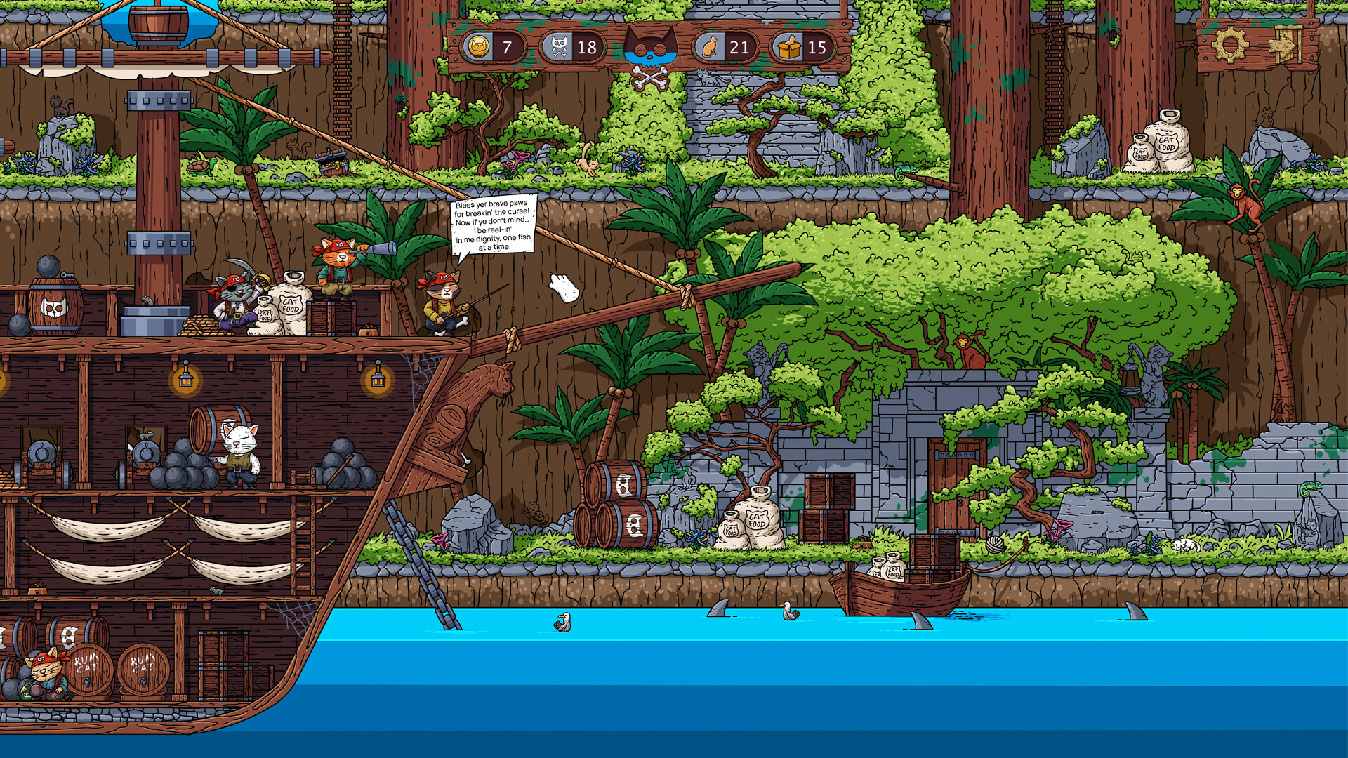 Скриншот игры Meowrvelous Hidden Cats - The Purrate Isle - 5